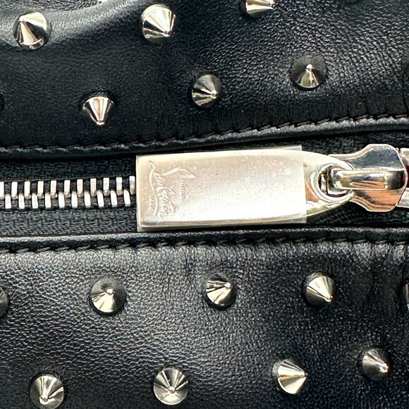 Christian Louboutin LE 54 Studded Spiked Leather Chain Shoulder Hand Bag - Picture 12 of 16